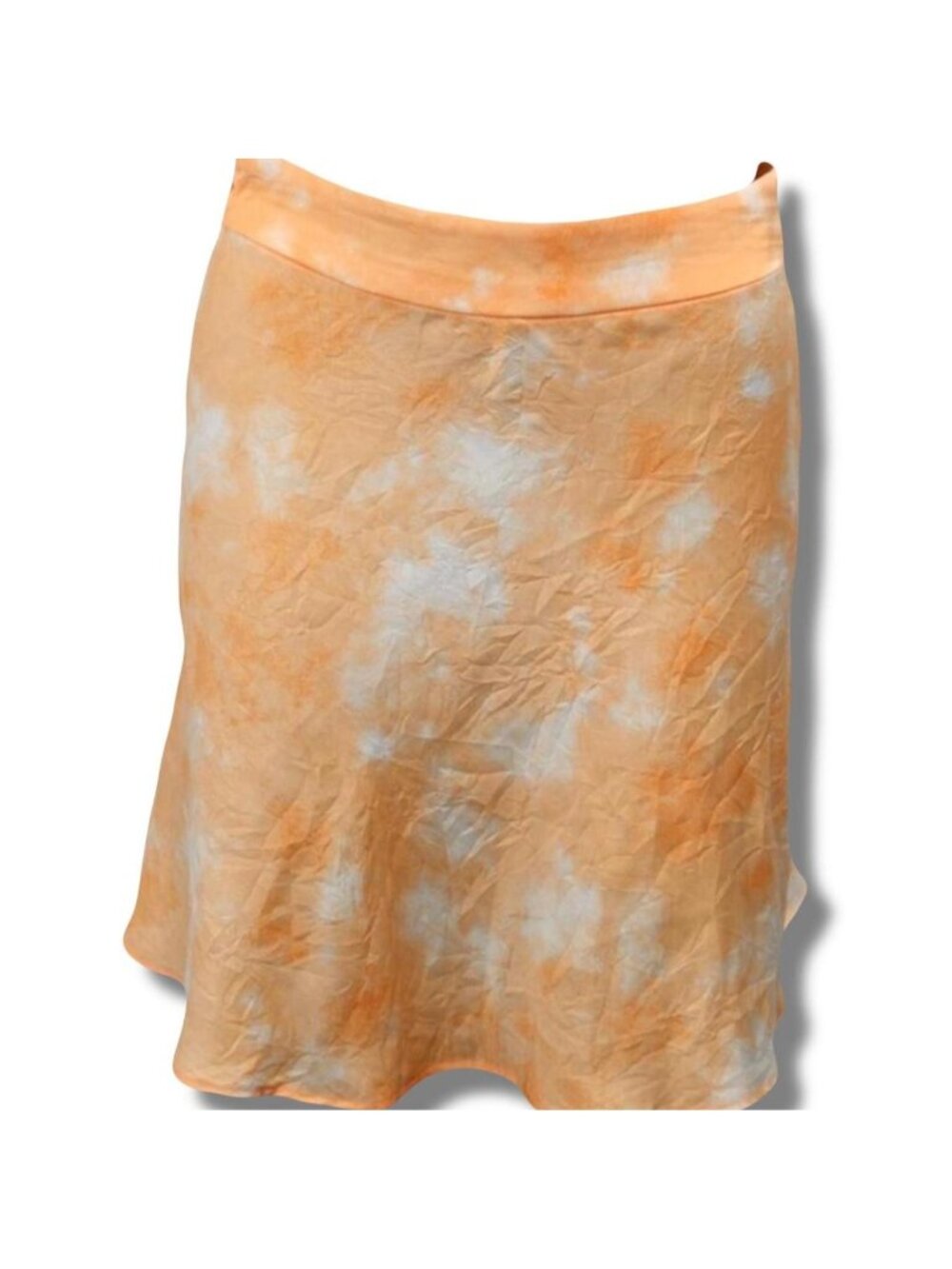 Free People Orange tie-dye mini skirt